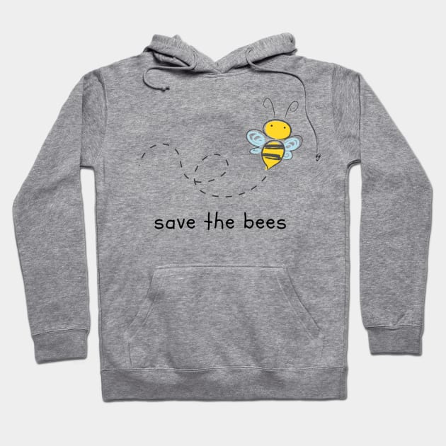 Save the Bees Hoodie by NoColorDesigns